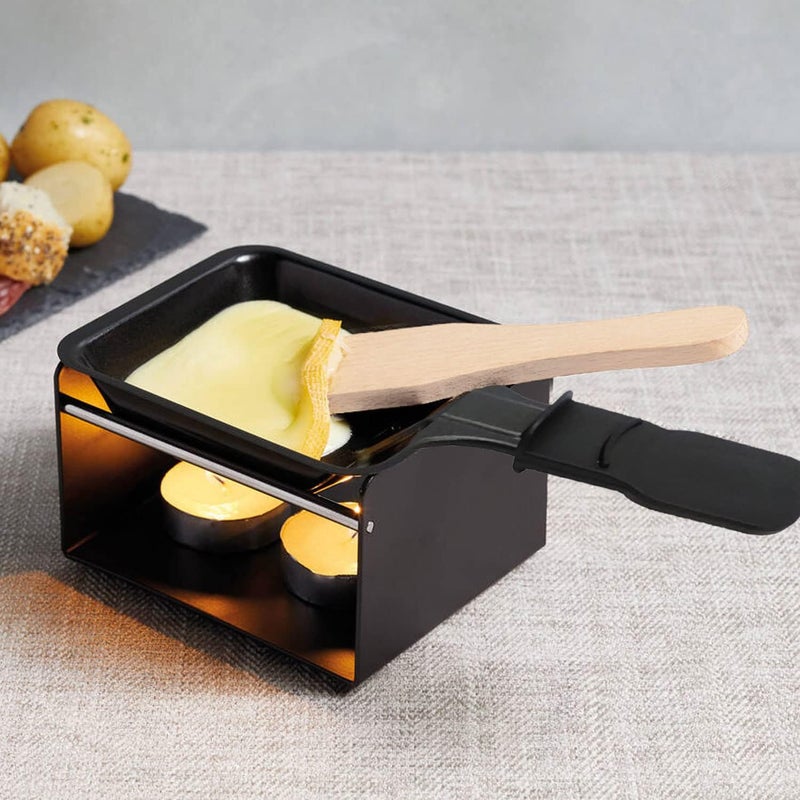 Kosmosta Non-Stick Coated Mini Grill Cheese Pan Melting Accessories for Raclette Dishes, Set of 4, 8.53.8 in - Image 5